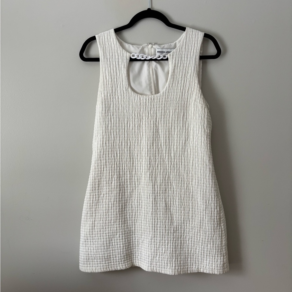 Amanda Uprichard white dress large revolve